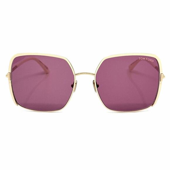 New, TOM FORD Raphaela Sunglasses TF1006 32Y Authentic - Picture 3 of 12